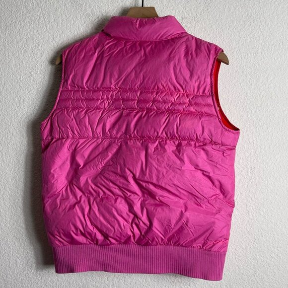 Vintage JanSport Girls XL Pink Puffer Vest – Full Zip, Nylon, Inner Pockets - Picture 8 of 9